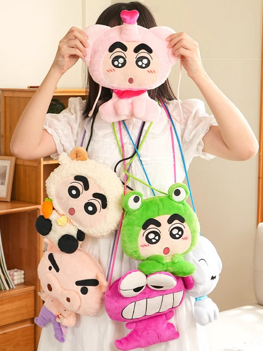 Shin Chan crossbody bag toy doll
