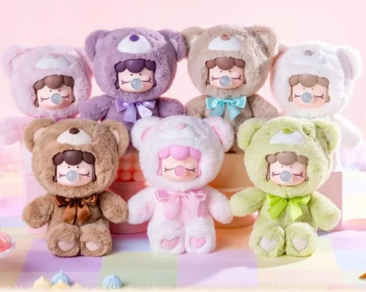 Nanci Chocolate Colorful Bear Plush toy doll