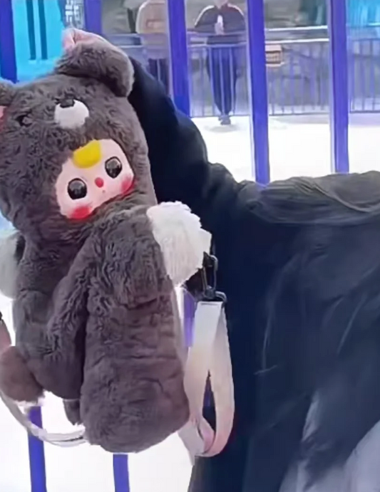 Baby three bear backpack toy doll