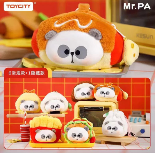 Mr.Pa What To Eat Today Plush Zipper bag toy doll