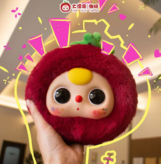 Baby Three Orchard Zipper Bag Plush Toy Doll