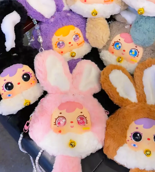 Tyke Three Samuel Dopamine Bunny Plush Zipper Bag toy doll