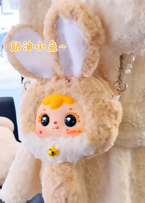 Tyke Three Samuel Dopamine Bunny Plush Zipper Bag toy doll