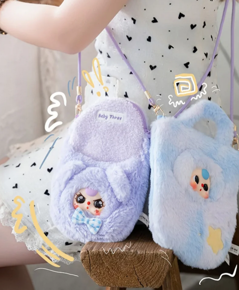 Baby Three Phone Bag Plush toy doll