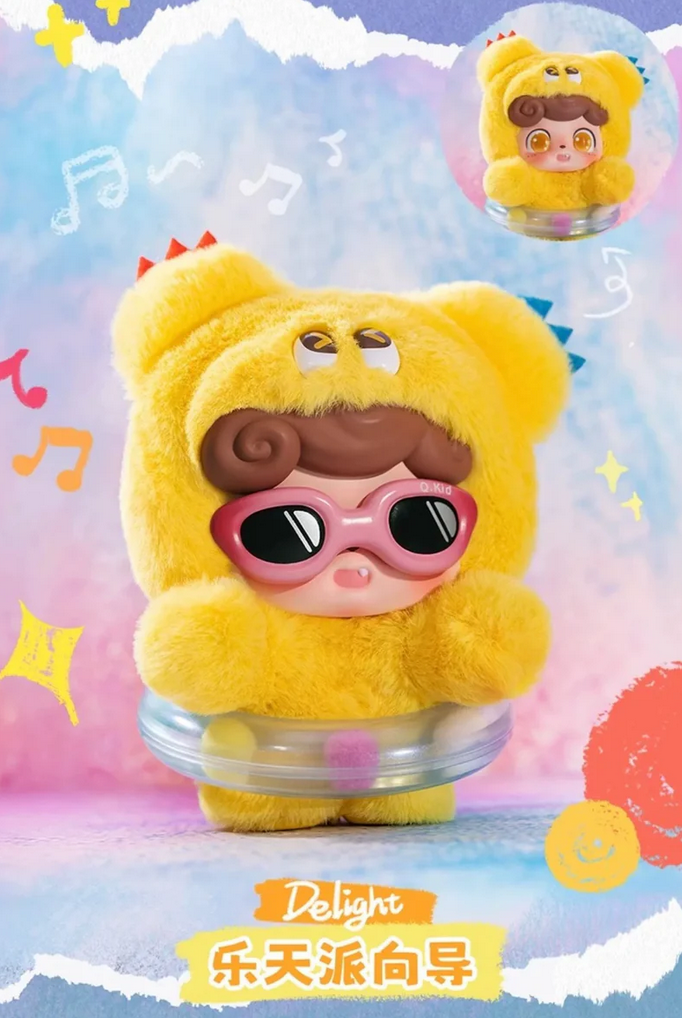 Q Kid Emotional Hairy Monsters Plush toy doll