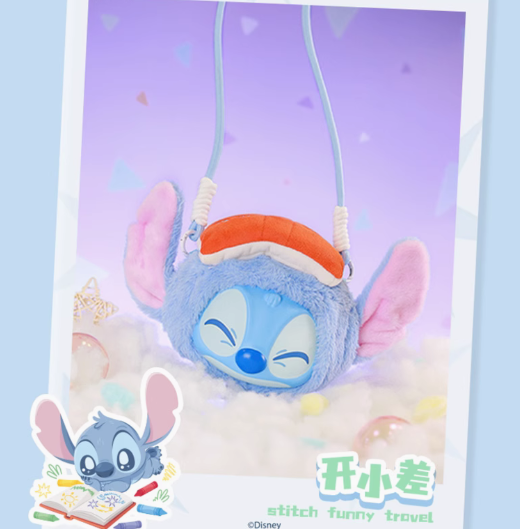 Stitch Easy Back Plush Crossbody Bag toy doll