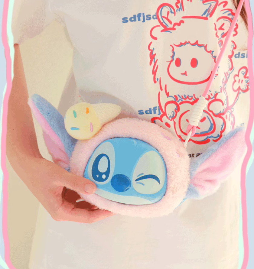 Stitch Easy Back Plush Crossbody Bag toy doll