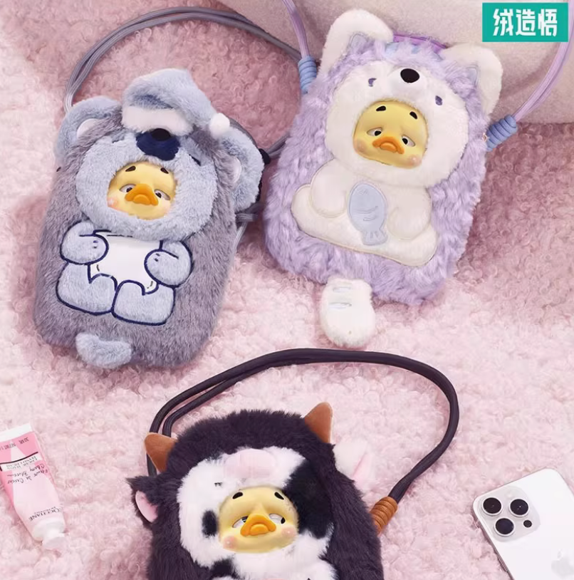 Upset Duck Stay with You Duck Plush Bag toy doll