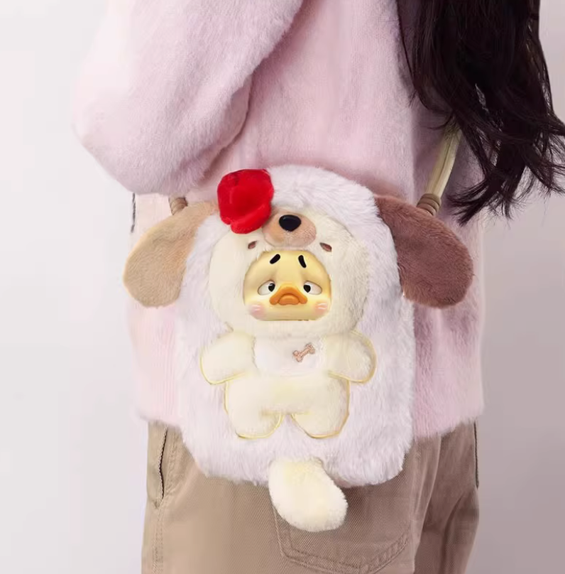 Upset Duck Stay with You Duck Plush Bag toy doll