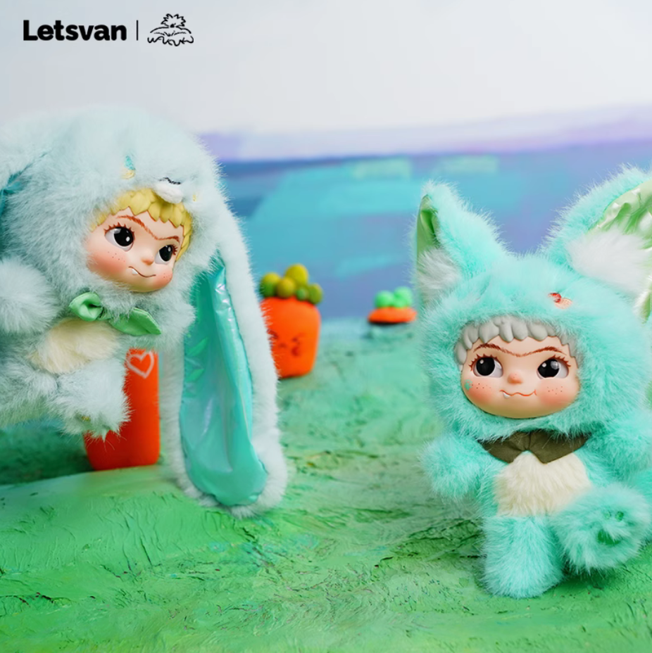 Wakuku Fox&Bunny Trick or Treat Plush toy doll