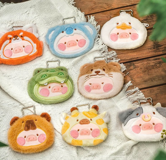Lulu The Piggy Animal Party Plush Pouch Toy Doll