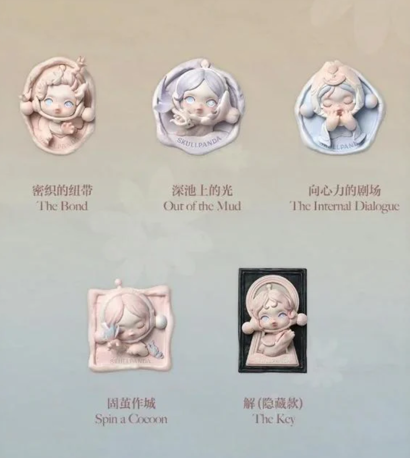 SKULLPANDA Gate of Advancement and Retreat Fridge Magnet toy doll