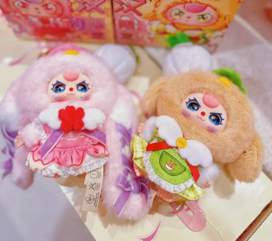 Baby Three Wuhan limited edition Plush Hanging Card toy doll