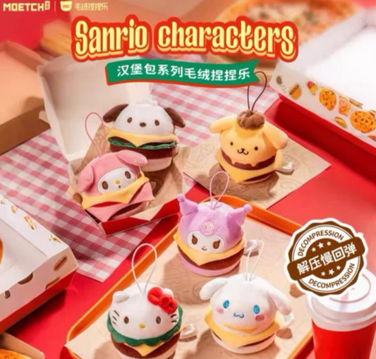 Sanrio Hamburger Plush toy doll