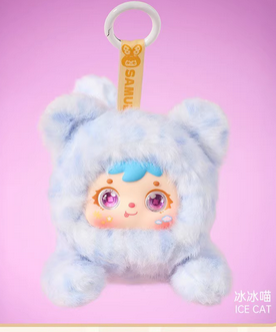 Samuel Tyke Three Meow Meow Cute Moments Plush toy doll