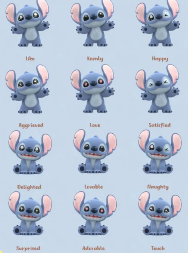 Stitch Mini Fluffy Bean toy doll