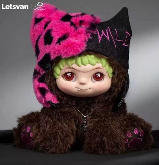 Wakuku Leopard King 400% Plush toy doll