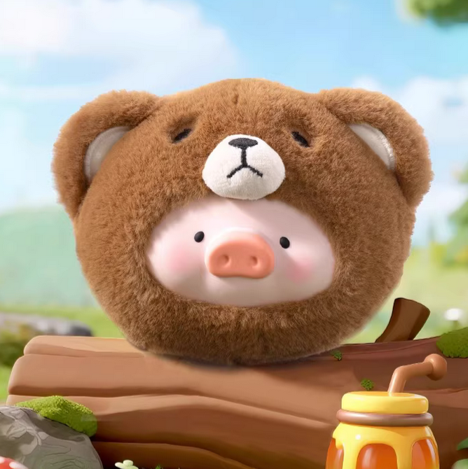 Lulu The Piggy Animal Party Plush Silicone Earphone Bag toy doll