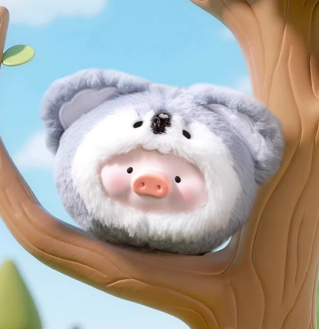 Lulu The Piggy Animal Party Plush Silicone Earphone Bag toy doll