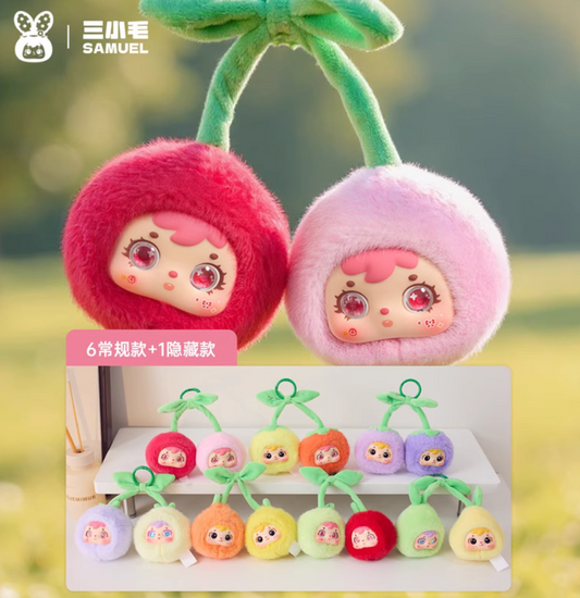 Samuel Tyke Three Bowknot Fruit Plush toy doll