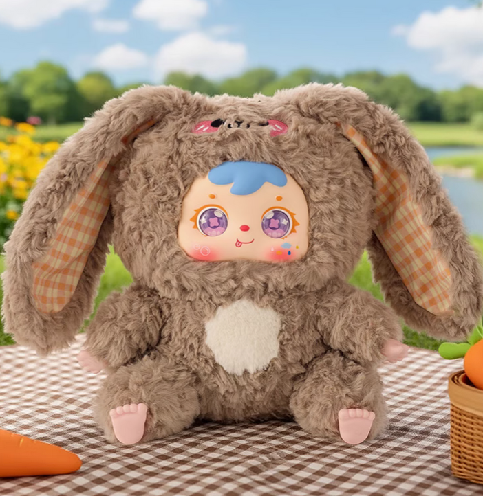 Samuel Tyke Three 500% Hair Rabbit Family Plush toy doll
