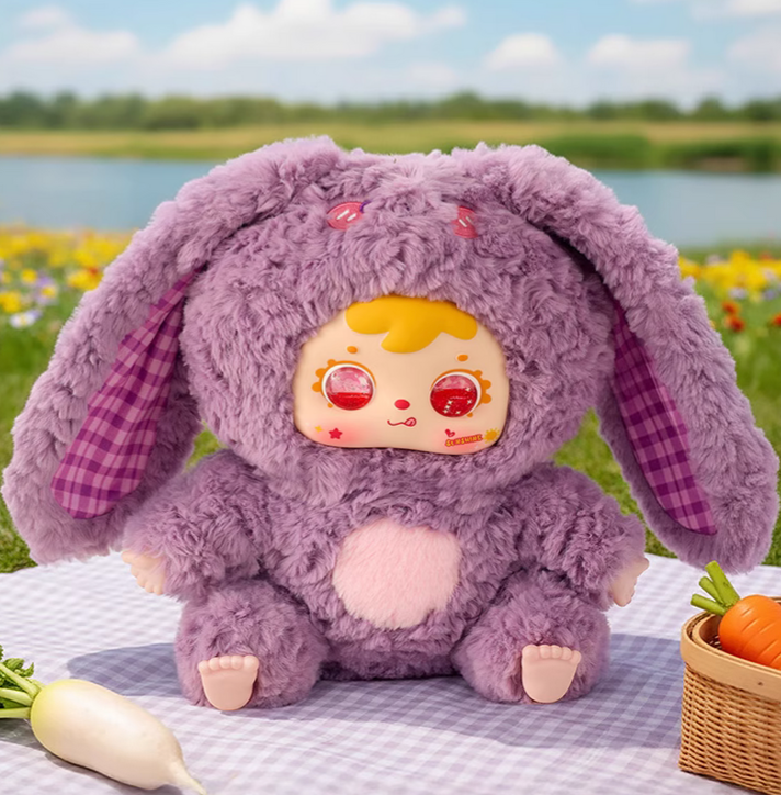 Samuel Tyke Three 500% Hair Rabbit Family Plush toy doll