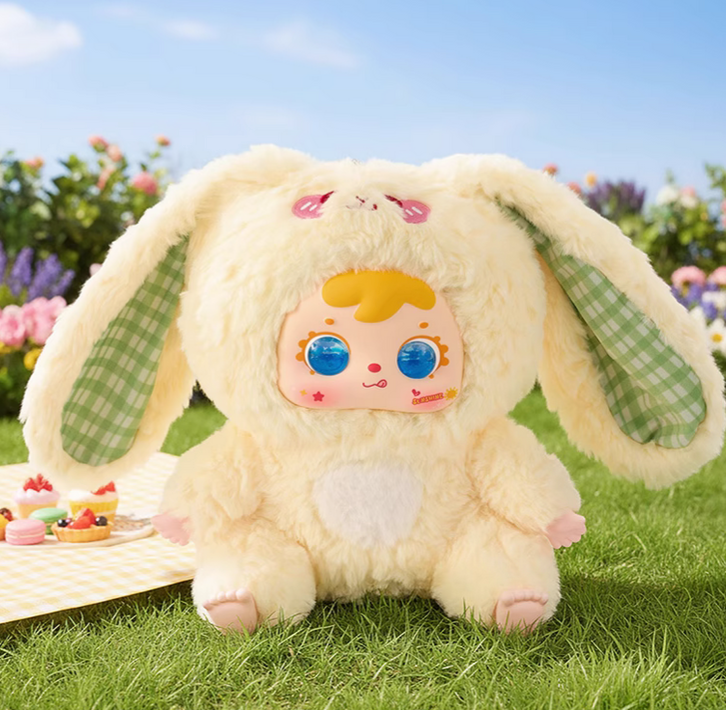 Samuel Tyke Three 500% Hair Rabbit Family Plush toy doll