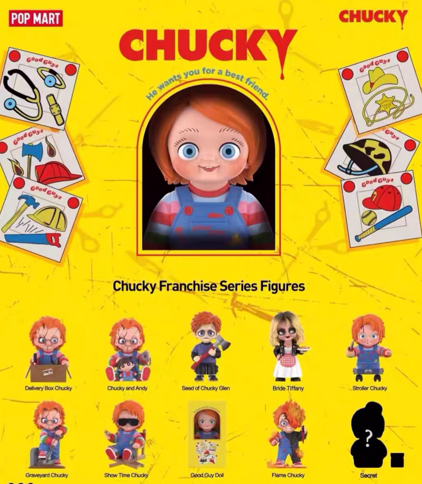 Popmart Chucky Franchise Figures Toy doll