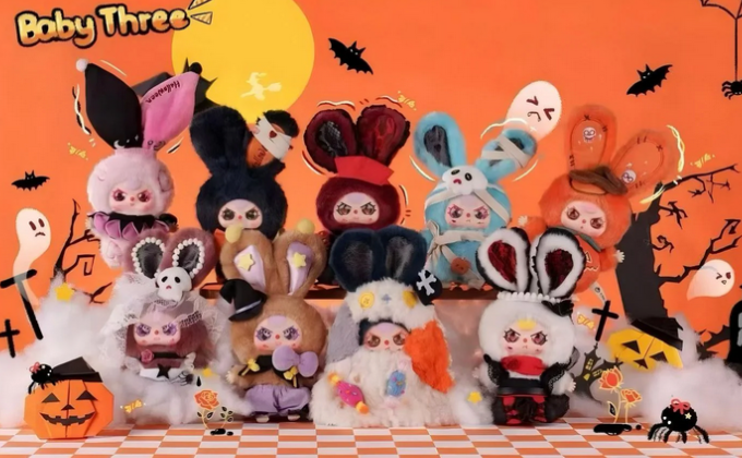 BABY THREE Halloween castle adventure Plush toy doll