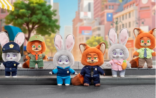 Zootopia Nick & Judy's Growth Journey Plush toy doll