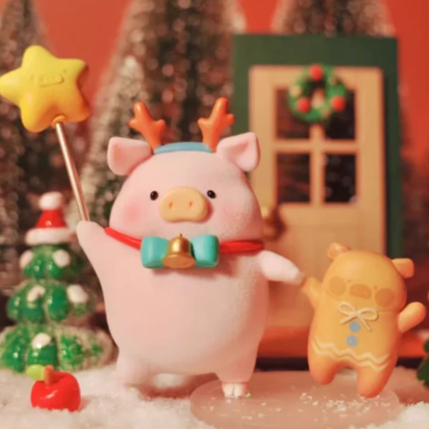 LULU THE PIGGY Christmas Land Figure toy doll