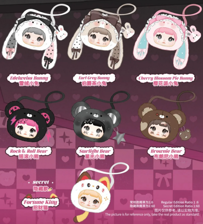 Nommi Cute Fluffy Bag Plush toy doll