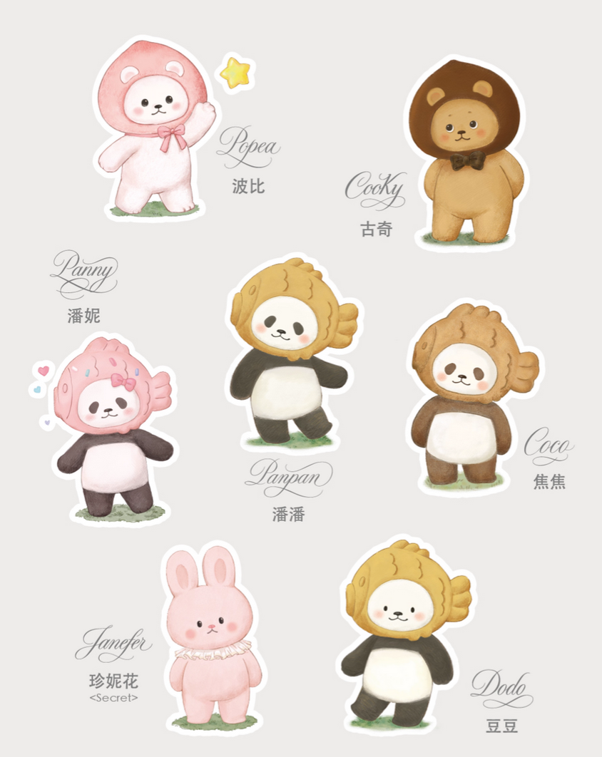 Planet Bear PanPan Stay With You Plush toy doll