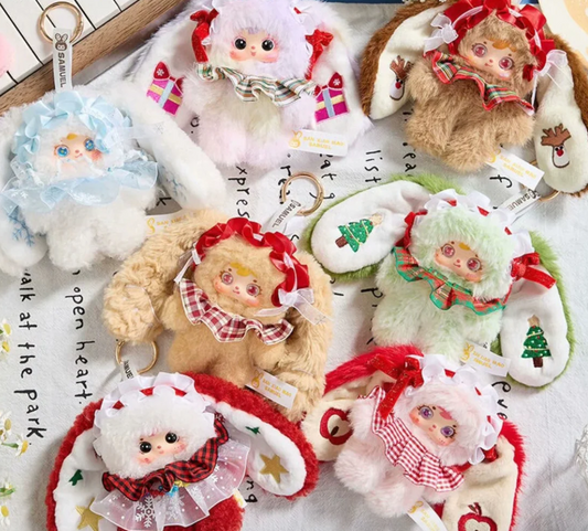 Samuel Tyke Three Tea Party On a Snowy Night Plush toy doll