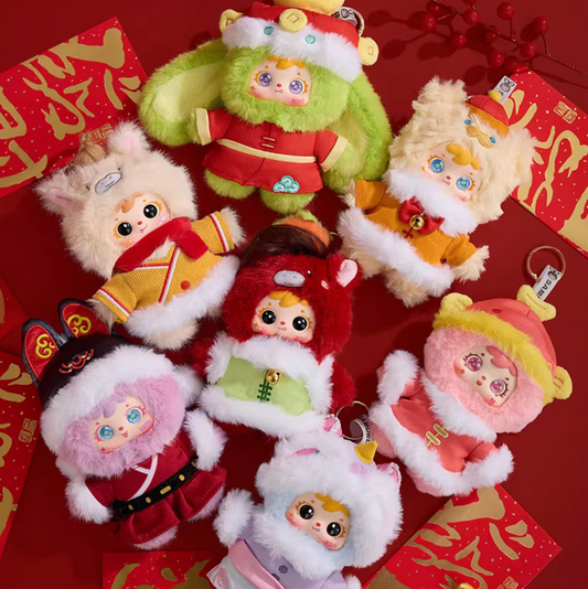 Samuel Tyke Three Good Luck in The Year of Horse Plush toy doll