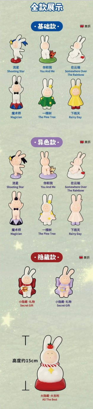 Meichai Anthony's bunny Still Shine For You Figures toy doll