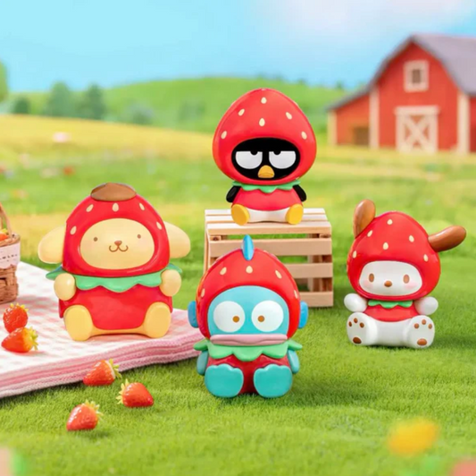 Sanrio Strawberry Candy Keychain toy doll