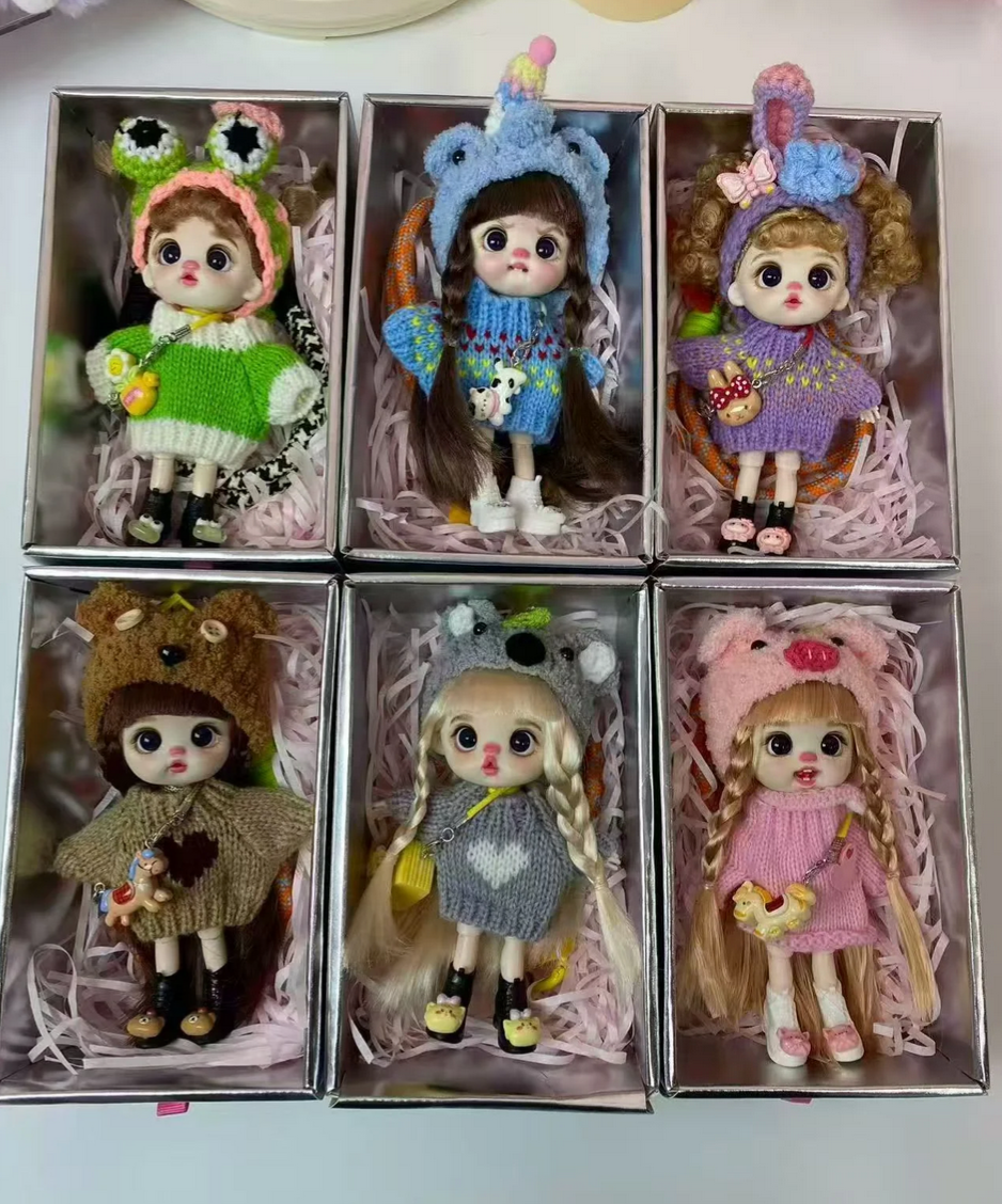 LUOLIFEN Sweet Heart Tales BJD Keychain Toy Doll