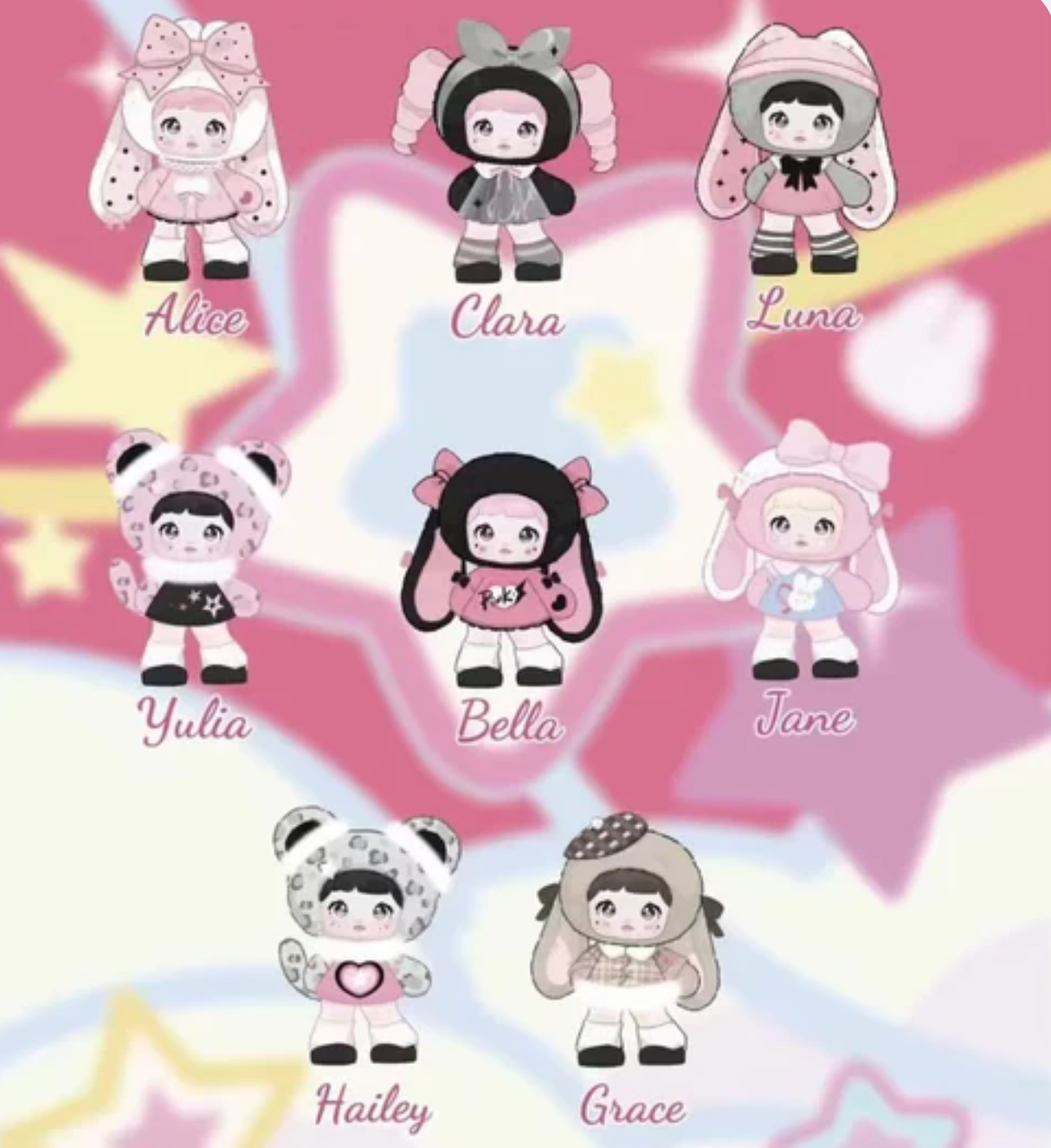 【PREORDER】Nommi Pink Positive Energy Plush Keychain Toy Doll