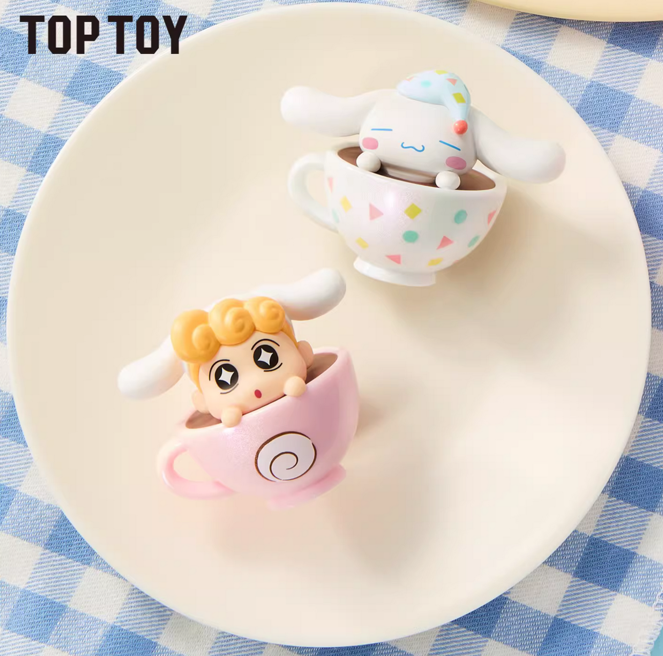 ShinChan & Cinnamoroll Teacup Bean Toy Doll