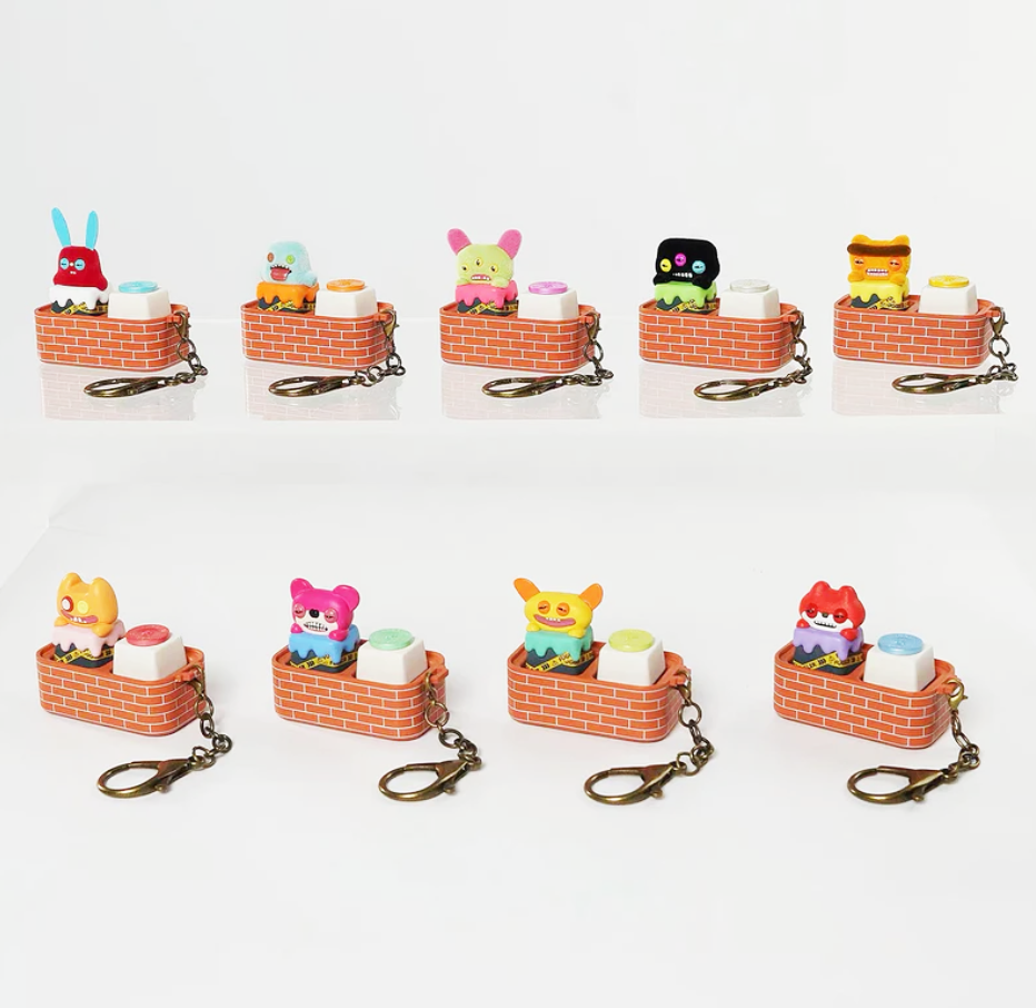 Fuggler Mechanical Keyboard Caps Keychain Toy Doll