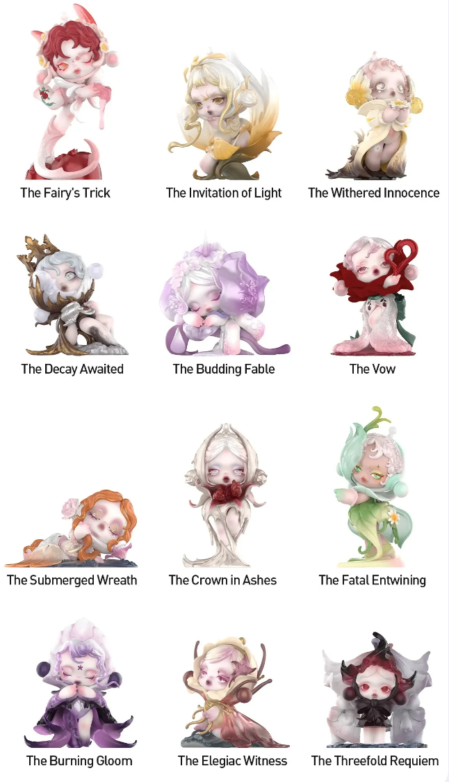 SKULLPANDA Petals in Four Acts Figures Toy Doll