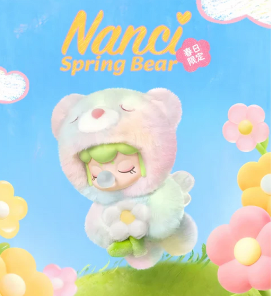 Nanci Spring Bear Plush Hanging Card Toy Doll