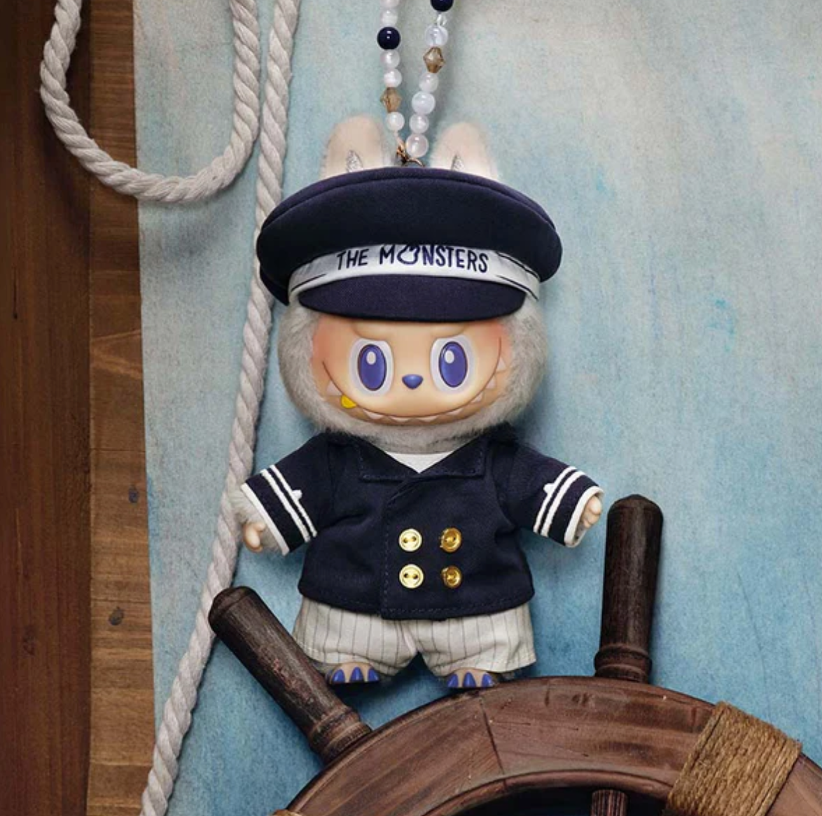 【PREORDER】LABUBU Captain Vinyl Plush Limited Hanging Card Toy Doll