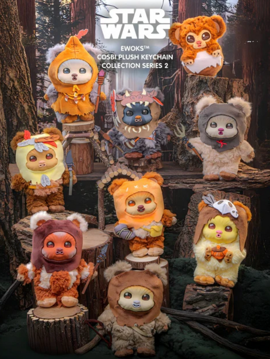 STAR WARS EWOKS COSBI PLUSH KEYCHAIN Toy Doll