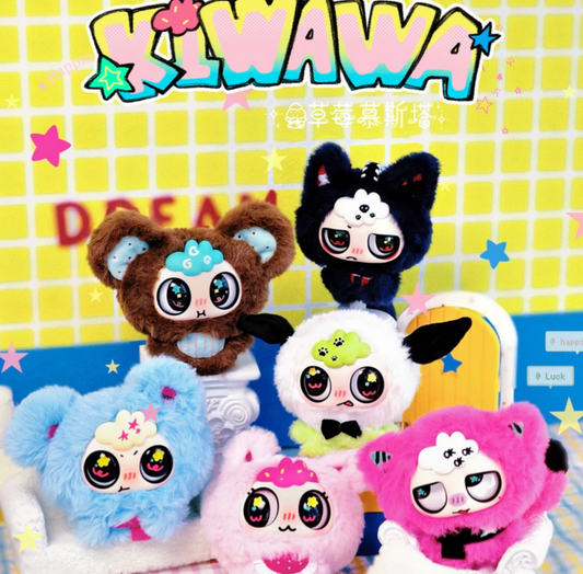 Strawberry Mousseta Noisy Kiwawa Plush Toy Doll