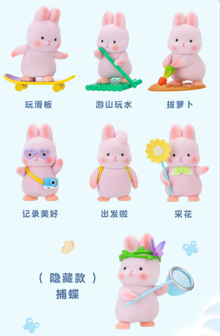 MOMO Bunny Outing Figure Toy Doll