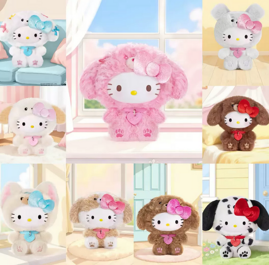 Hello Kitty Puppy Party Plush Toy Doll