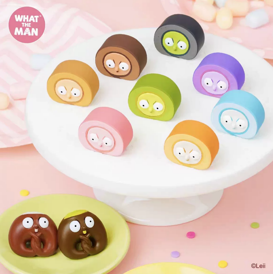 WHAT THE MAN Super Sweet Dessert Bean Toy Doll