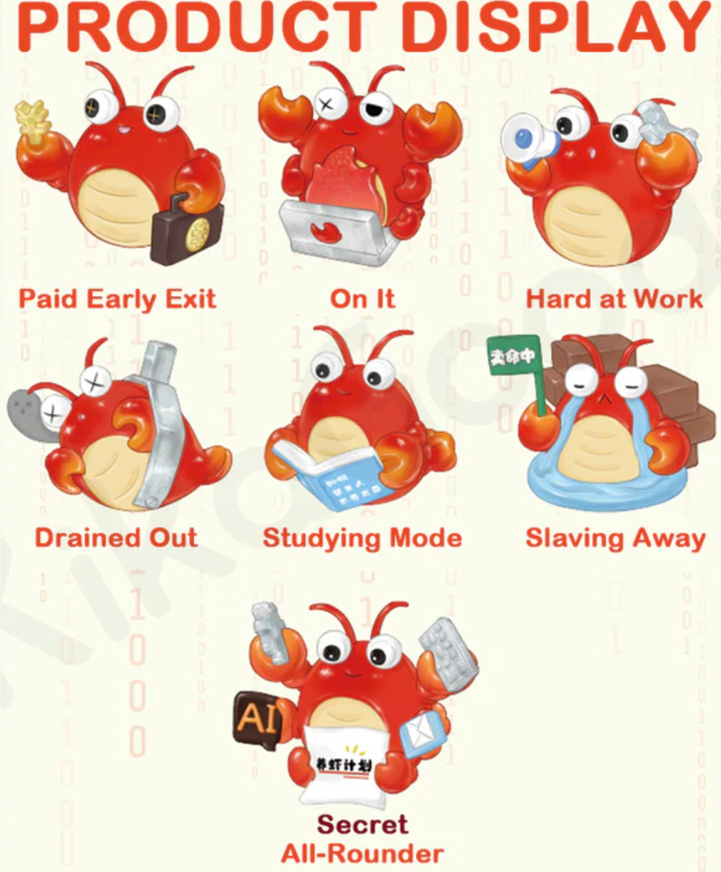 Lobster Work Figure Toy Doll
